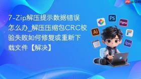 7-Zip解压提示数据错误怎么办_解压压缩包CRC校验失败如何修复或重新下载文件【解决】