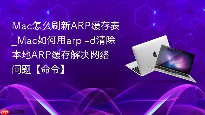 mac怎么刷新arp缓存表_mac如何用arp -d清除本地arp缓存解决网络问题【命令】