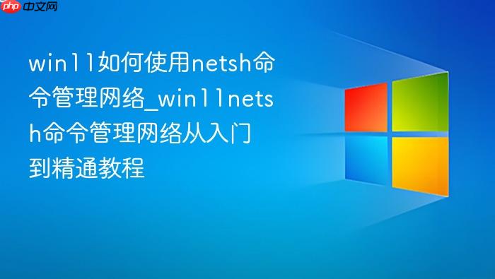 win11如何使用netsh命令管理网络_win11netsh命令管理网络从入门到精通教程