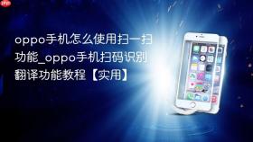 oppo手机怎么使用扫一扫功能_oppo手机扫码识别翻译功能教程【实用】