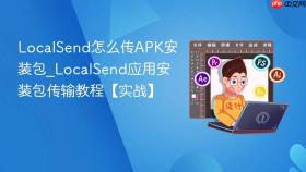 localsend怎么传apk安装包_localsend应用安装包传输教程【实战】