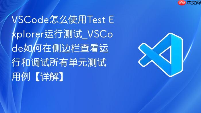 vscode怎么使用test explorer运行测试_vscode如何在侧边栏查看运行和调试所有单元测试用例【详解】