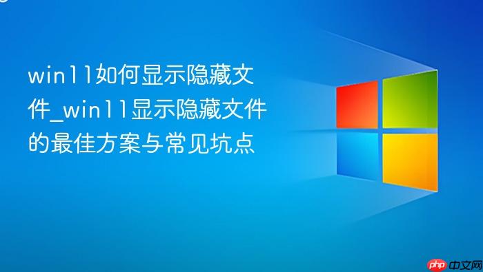 win11如何显示隐藏文件_win11显示隐藏文件的最佳方案与常见坑点