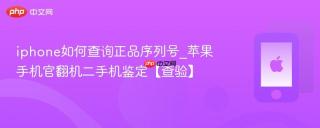 iphone如何查询正品序列号_苹果手机官翻机二手机鉴定【查验】