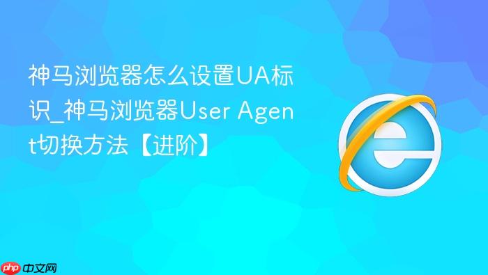 神马浏览器怎么设置ua标识_神马浏览器user agent切换方法【进阶】