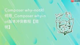 composer why-not如何用_composer why-not版本冲突教程【简明】
