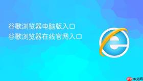 谷歌浏览器电脑版入口 谷歌浏览器在线官网入口