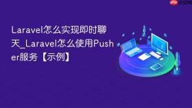 laravel怎么实现即时聊天_laravel怎么使用pusher服务【示例】