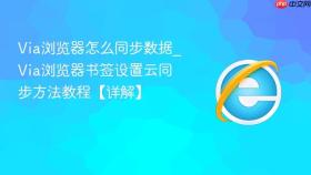via浏览器怎么同步数据_via浏览器书签设置云同步方法教程【详解】