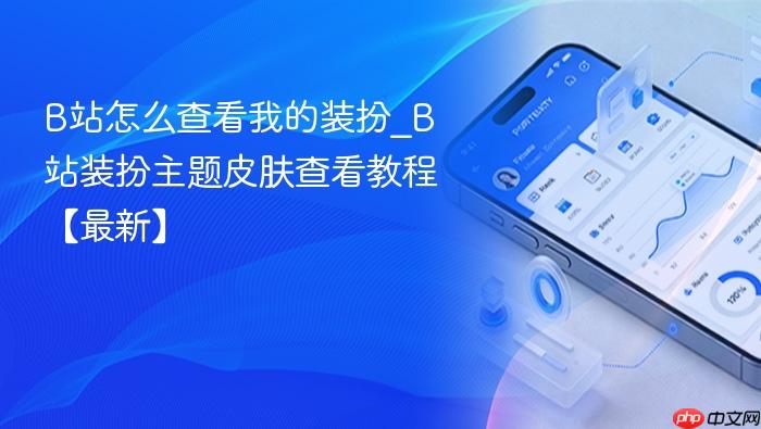 b站怎么查看我的装扮_b站装扮主题皮肤查看教程【最新】