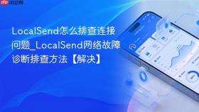 localsend怎么排查连接问题_localsend网络故障诊断排查方法【解决】