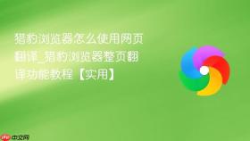 猎豹浏览器怎么使用网页翻译_猎豹浏览器整页翻译功能教程【实用】