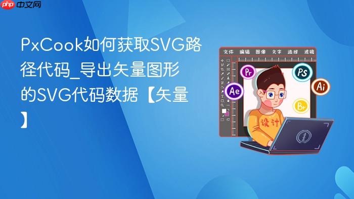 pxcook如何获取svg路径代码_导出矢量图形的svg代码数据【矢量】
