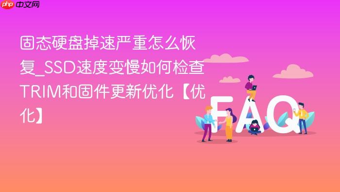 固态硬盘掉速严重怎么恢复_ssd速度变慢如何检查trim和固件更新优化【优化】
