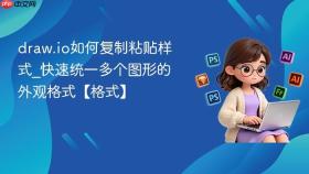 draw.io如何复制粘贴样式_快速统一多个图形的外观格式【格式】