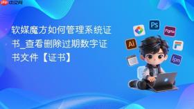 软媒魔方如何管理系统证书_查看删除过期数字证书文件【证书】