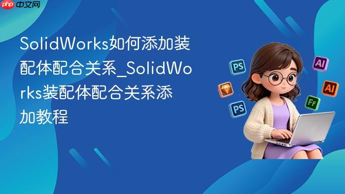 solidworks如何添加装配体配合关系_solidworks装配体配合关系添加教程