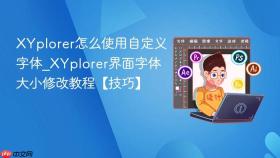 XYplorer怎么使用自定义字体_XYplorer界面字体大小修改教程【技巧】