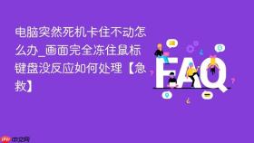 电脑突然死机卡住不动怎么办_画面完全冻住鼠标键盘没反应如何处理【急救】