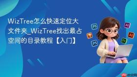 WizTree怎么快速定位大文件夹_WizTree找出最占空间的目录教程【入门】