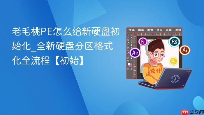 老毛桃pe怎么给新硬盘初始化_全新硬盘分区格式化全流程【初始】