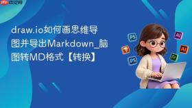 draw.io如何画思维导图并导出Markdown_脑图转MD格式【转换】