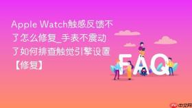 Apple Watch触感反馈不了怎么修复_手表不震动了如何排查触觉引擎设置【修复】