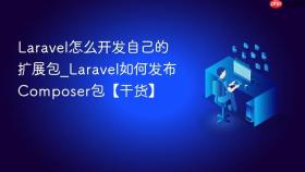 laravel怎么开发自己的扩展包_laravel如何发布composer包【干货】
