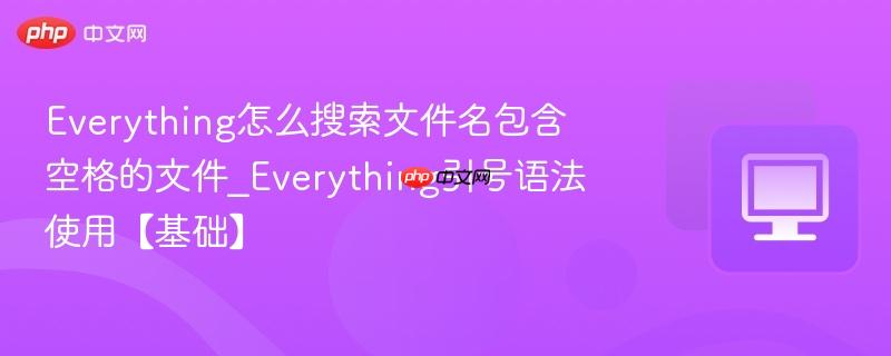 everything怎么搜索文件名包含空格的文件_everything引号语法使用【基础】