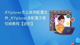 XYplorer怎么使用配置文件_XYplorer多配置方案切换教程【进阶】
