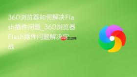 360浏览器如何解决Flash插件问题_360浏览器Flash插件问题解决实战