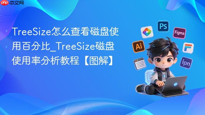 treesize怎么查看磁盘使用百分比_treesize磁盘使用率分析教程【图解】