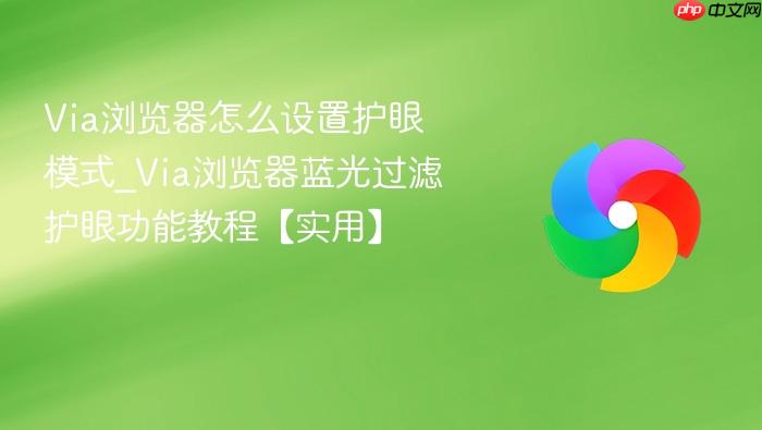 via浏览器怎么设置护眼模式_via浏览器蓝光过滤护眼功能教程【实用】