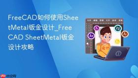 freecad如何使用sheetmetal钣金设计_freecad sheetmetal钣金设计攻略