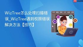 wiztree怎么处理扫描错误_wiztree遇到权限错误解决方法【技巧】