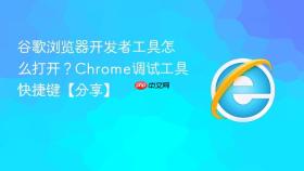 谷歌浏览器开发者工具怎么打开?chrome调试工具快捷键【分享】