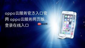 oppo云服务官方入口官网 oppo云服务网页版登录在线入口