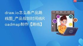 draw.io怎么画产品路线图_产品规划时间线Roadmap制作【路线】