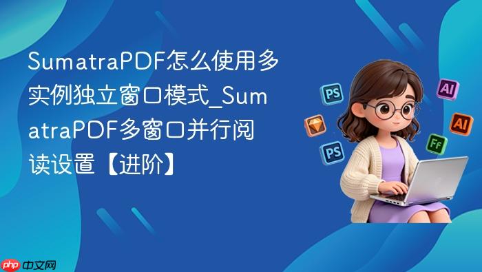 sumatrapdf怎么使用多实例独立窗口模式_sumatrapdf多窗口并行阅读设置【进阶】