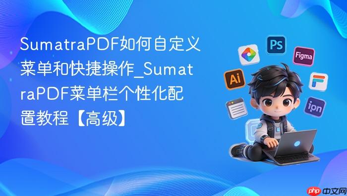 sumatrapdf如何自定义菜单和快捷操作_sumatrapdf菜单栏个性化配置教程【高级】