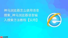 神马浏览器怎么使用语音搜索_神马浏览器语音输入搜索方法教程【实用】