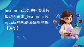 insomnia怎么使用变量模板动态请求_insomnia nunjucks模板语法使用教程【进阶】