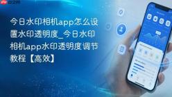 今日水印相机app怎么设置水印透明度_今日水印相机app水印透明度调节教程【高效】