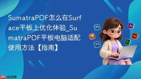 SumatraPDF怎么在Surface平板上优化体验_SumatraPDF平板电脑适配使用方法【指南】