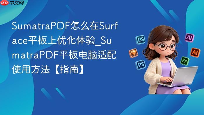 sumatrapdf怎么在surface平板上优化体验_sumatrapdf平板电脑适配使用方法【指南】
