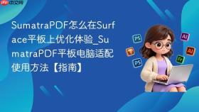 sumatrapdf怎么在surface平板上优化体验_sumatrapdf平板电脑适配使用方法【指南】