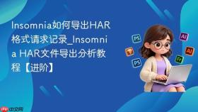 Insomnia如何导出HAR格式请求记录_Insomnia HAR文件导出分析教程【进阶】