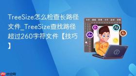 TreeSize怎么检查长路径文件_TreeSize查找路径超过260字符文件【技巧】