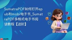 SumatraPDF如何打开epub和mobi电子书_SumatraPDF多格式电子书阅读教程【进阶】
