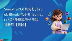 SumatraPDF如何打开epub和mobi电子书_SumatraPDF多格式电子书阅读教程【进阶】